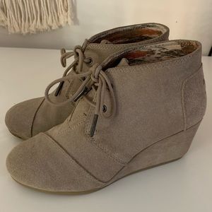 TOMS Wedged Booties